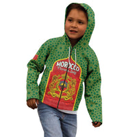 Personalized Morocco Throne Day Kid Hoodie King Lion Coat Of Arms