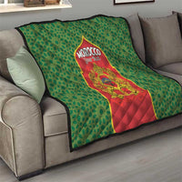 Personalized Morocco Throne Day Quilt King Lion Coat Of Arms
