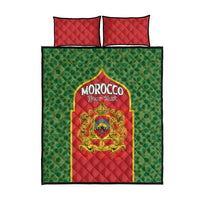 Personalized Morocco Throne Day Quilt Bed Set King Lion Coat Of Arms