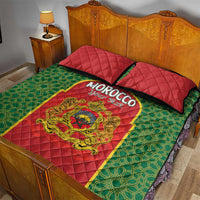 Personalized Morocco Throne Day Quilt Bed Set King Lion Coat Of Arms