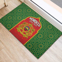 Personalized Morocco Throne Day Rubber Doormat King Lion Coat Of Arms