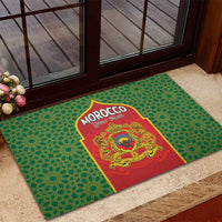 Personalized Morocco Throne Day Rubber Doormat King Lion Coat Of Arms