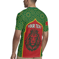 Personalized Morocco Throne Day Rugby Jersey King Lion Coat Of Arms