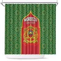 Personalized Morocco Throne Day Shower Curtain King Lion Coat Of Arms