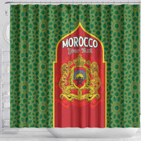 Personalized Morocco Throne Day Shower Curtain King Lion Coat Of Arms