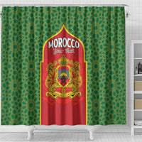Personalized Morocco Throne Day Shower Curtain King Lion Coat Of Arms