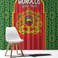 Personalized Morocco Throne Day Window Curtain King Lion Coat Of Arms