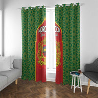 Personalized Morocco Throne Day Window Curtain King Lion Coat Of Arms