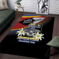 Eswatini Independece Day Area Rug Coat Of Arms With Map - Wonder Print Shop