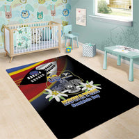 Eswatini Independece Day Area Rug Coat Of Arms With Map - Wonder Print Shop