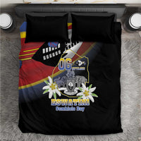 Eswatini Independece Day Bedding Set Coat Of Arms With Map - Wonder Print Shop