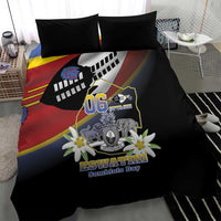 Eswatini Independece Day Bedding Set Coat Of Arms With Map - Wonder Print Shop