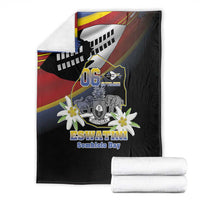 Eswatini Independece Day Blanket Coat Of Arms With Map - Wonder Print Shop