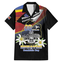 Personalized Eswatini Independece Day Family Matching Mermaid Dress and Hawaiian Shirt Coat Of Arms With Map - Wonder Print Shop