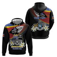 Personalized Eswatini Independece Day Hoodie Coat Of Arms With Map - Wonder Print Shop
