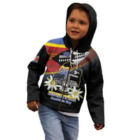 Personalized Eswatini Independece Day Kid Hoodie Coat Of Arms With Map - Wonder Print Shop