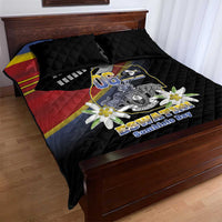 Eswatini Independece Day Quilt Bed Set Coat Of Arms With Map - Wonder Print Shop