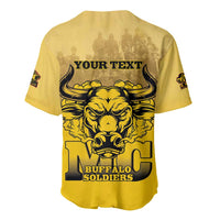 Personalized African American Buffalo Soldier Baseball Jersey We Can We Will - Yellow - Wonder Print Shop