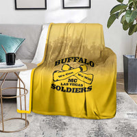 African American Buffalo Soldier Blanket We Can We Will - Yellow - Wonder Print Shop