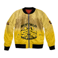 Personalized African American Buffalo Soldier Bomber Jacket We Can We Will - Yellow - Wonder Print Shop