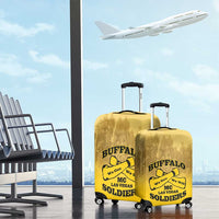 African American Buffalo Soldier Luggage Cover We Can We Will - Yellow - Wonder Print Shop