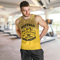 Personalized African American Buffalo Soldier Men Tank Top We Can We Will - Yellow - Wonder Print Shop
