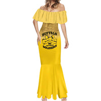 Personalized African American Buffalo Soldier Mermaid Dress We Can We Will - Yellow - Wonder Print Shop