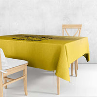 African American Buffalo Soldier Tablecloth We Can We Will - Yellow - Wonder Print Shop
