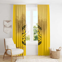 African American Buffalo Soldier Window Curtain We Can We Will - Yellow - Wonder Print Shop