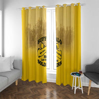 African American Buffalo Soldier Window Curtain We Can We Will - Yellow - Wonder Print Shop