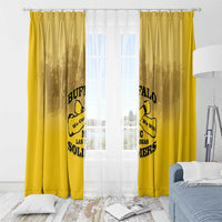 African American Buffalo Soldier Window Curtain We Can We Will - Yellow - Wonder Print Shop