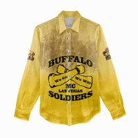 Personalized African American Buffalo Soldier Women Casual Shirt We Can We Will - Yellow - Wonder Print Shop