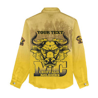 Personalized African American Buffalo Soldier Women Casual Shirt We Can We Will - Yellow - Wonder Print Shop