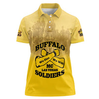 Personalized African American Buffalo Soldier Women Polo Shirt We Can We Will - Yellow - Wonder Print Shop