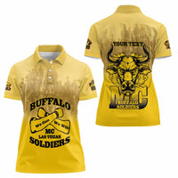 Personalized African American Buffalo Soldier Women Polo Shirt We Can We Will - Yellow - Wonder Print Shop