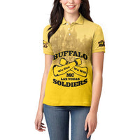 Personalized African American Buffalo Soldier Women Polo Shirt We Can We Will - Yellow - Wonder Print Shop
