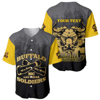 Personalized African American Buffalo Soldier Baseball Jersey We Can We Will - Black - Wonder Print Shop