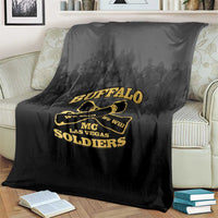 African American Buffalo Soldier Blanket We Can We Will - Black - Wonder Print Shop