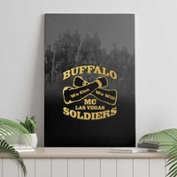 African American Buffalo Soldier Canvas Wall Art We Can We Will - Black - Wonder Print Shop