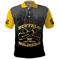 Personalized African American Buffalo Soldier Polo Shirt We Can We Will - Black - Wonder Print Shop