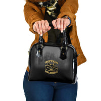 African American Buffalo Soldier Shoulder Handbag We Can We Will - Black - Wonder Print Shop