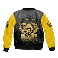 Personalized African American Buffalo Soldier Sleeve Zip Bomber Jacket We Can We Will - Black - Wonder Print Shop