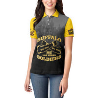 Personalized African American Buffalo Soldier Women Polo Shirt We Can We Will - Black - Wonder Print Shop