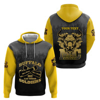Personalized African American Buffalo Soldier Zip Hoodie We Can We Will - Black - Wonder Print Shop