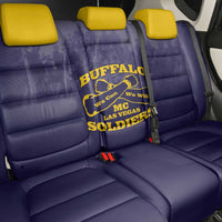 African American Buffalo Soldier Back Car Seat Cover We Can We Will - Navy Blue - Wonder Print Shop