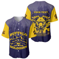 Personalized African American Buffalo Soldier Baseball Jersey We Can We Will - Navy Blue - Wonder Print Shop
