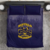 African American Buffalo Soldier Bedding Set We Can We Will - Navy Blue - Wonder Print Shop