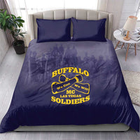 African American Buffalo Soldier Bedding Set We Can We Will - Navy Blue - Wonder Print Shop