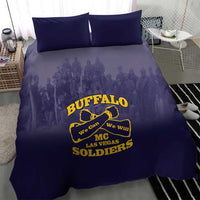 African American Buffalo Soldier Bedding Set We Can We Will - Navy Blue - Wonder Print Shop