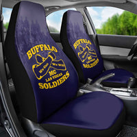 African American Buffalo Soldier Car Seat Cover We Can We Will - Navy Blue - Wonder Print Shop